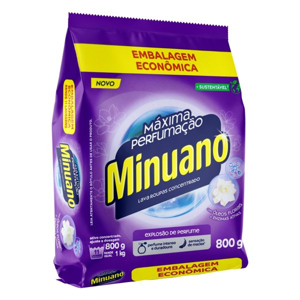SABAO EM PO MINUANO 800G MAXIMA PERFUMACAO