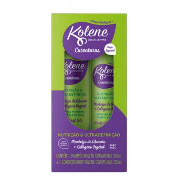 KIT KOLENE SHAMPOO 300ML COND 200ML CURVATURAS