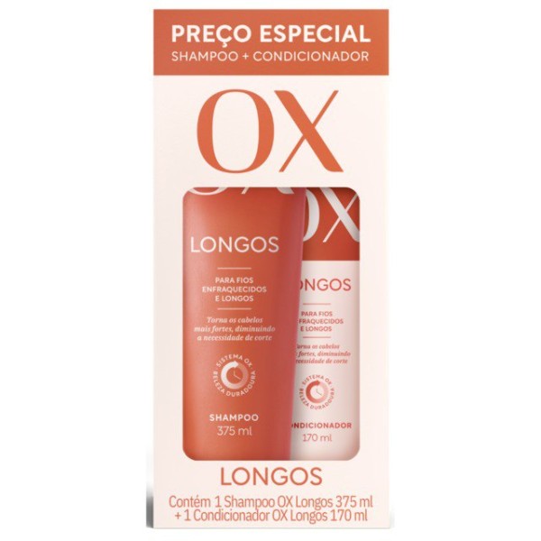 SHAMPOO COND OX 2UN 545ML LONGO