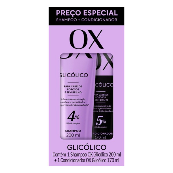 SHAMPOO COND OX 2UN 370ML GLICOLICO