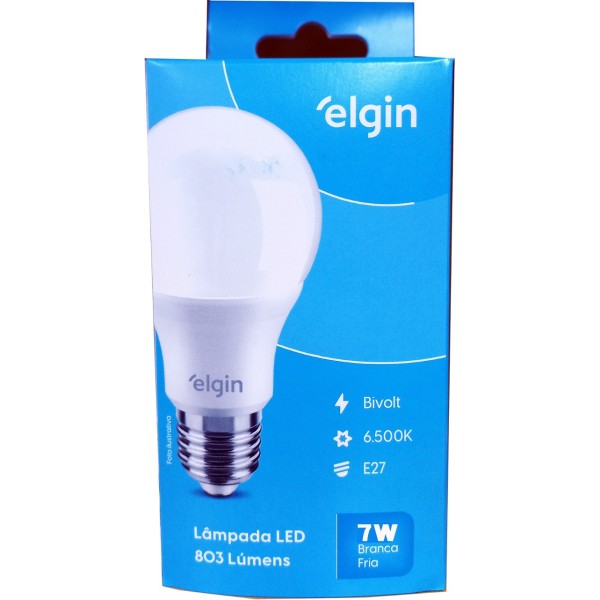 LAMPADA ELGIN LED 7W BRACA FRIA 220V 