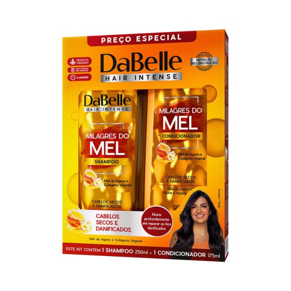 SHAMPOO COND DUTY DABELLE 2UN 425ML MILAG MEL   2 X 425ML